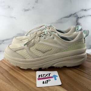 Men's Size 14-Hoka One One Bondi B3 Oat Milk Running RipString Sneaker Shoes nby